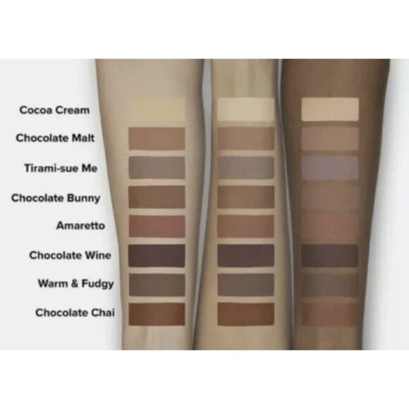 3X-TOO FACED Melted Chocolate Matte Eye Shadow COCOA CREAM 0.16 oz / 4.9 ml ea - Picture 4 of 5